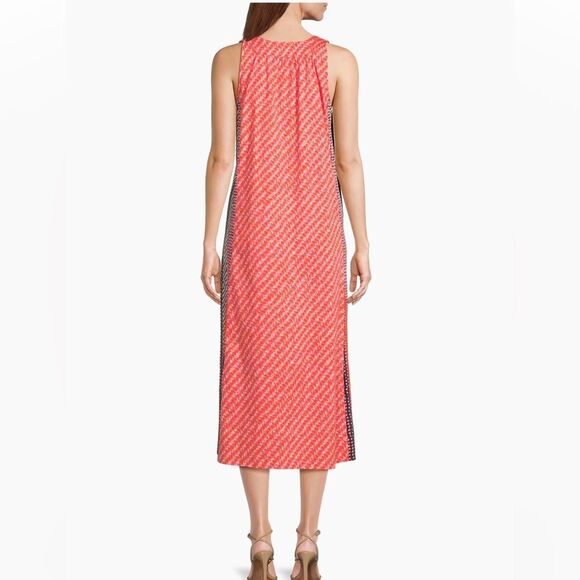 NIC+ZOE Spotty Stripes Dress Sleeveless Maxi Size L - Picture 3 of 13